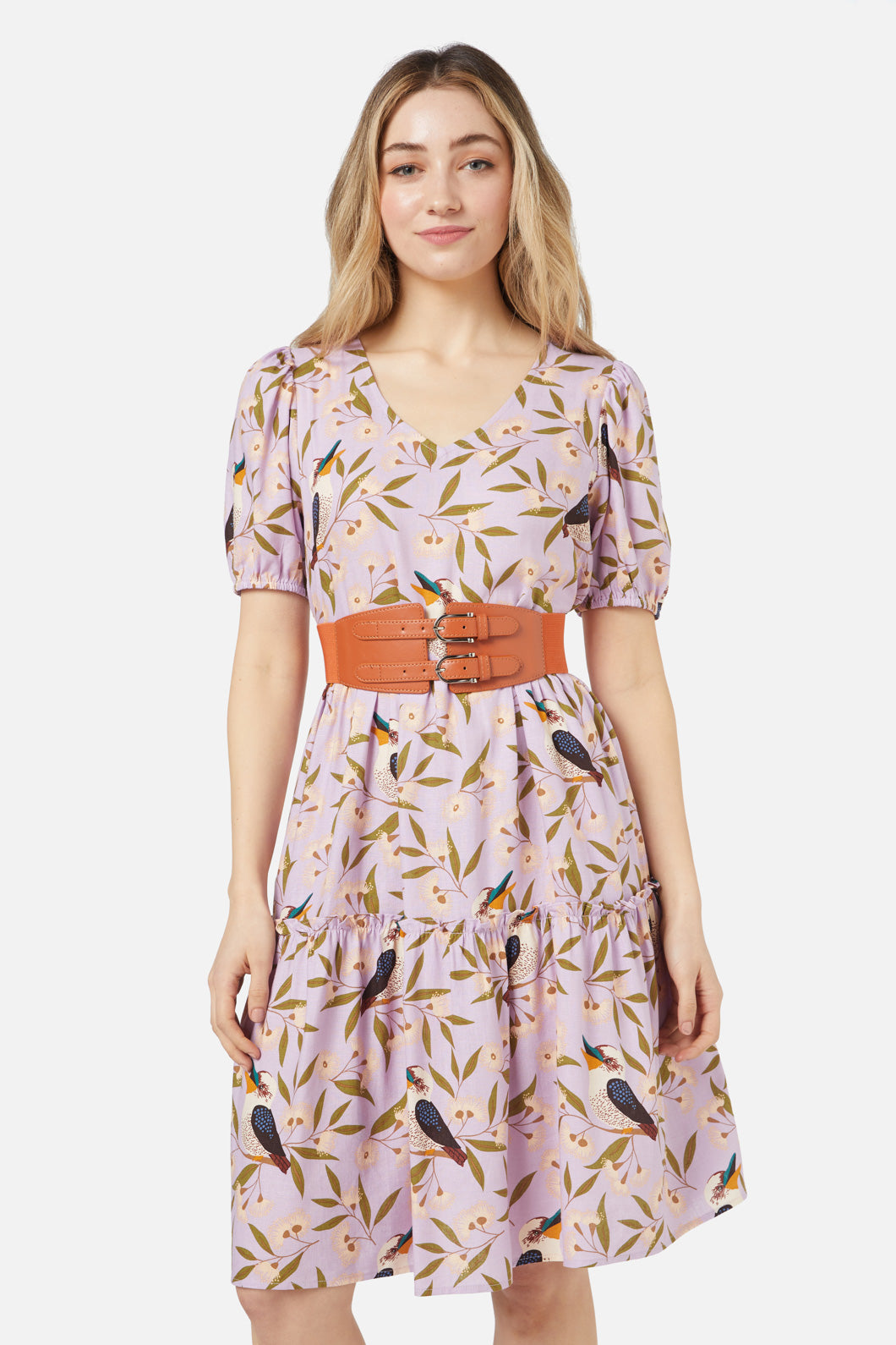 Princess Highway - Double Buckle Waist Belt - tan