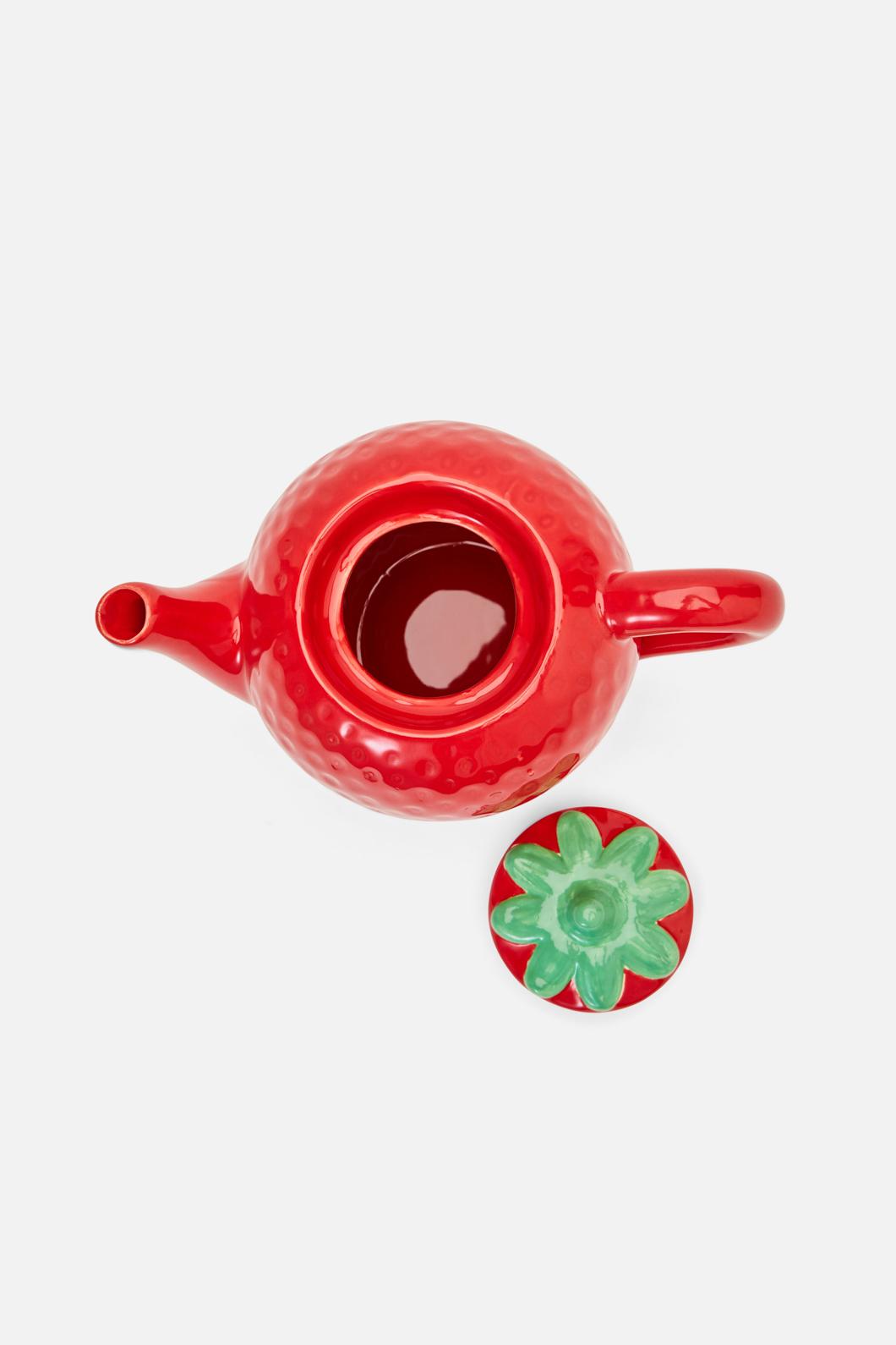 Princess Highway - Strawberry Teapot - red