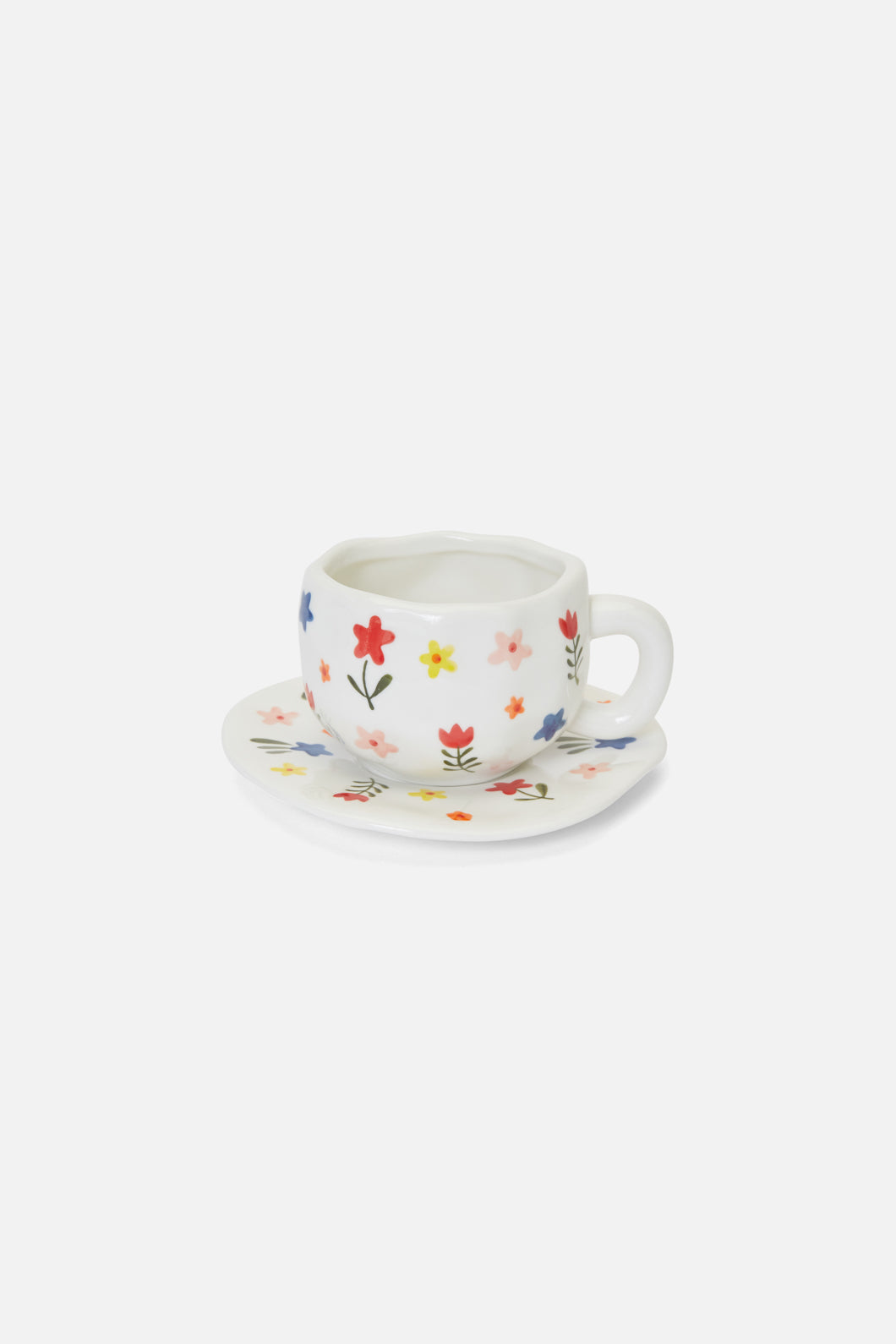Princess Highway - Flower Cup & Saucer - cream
