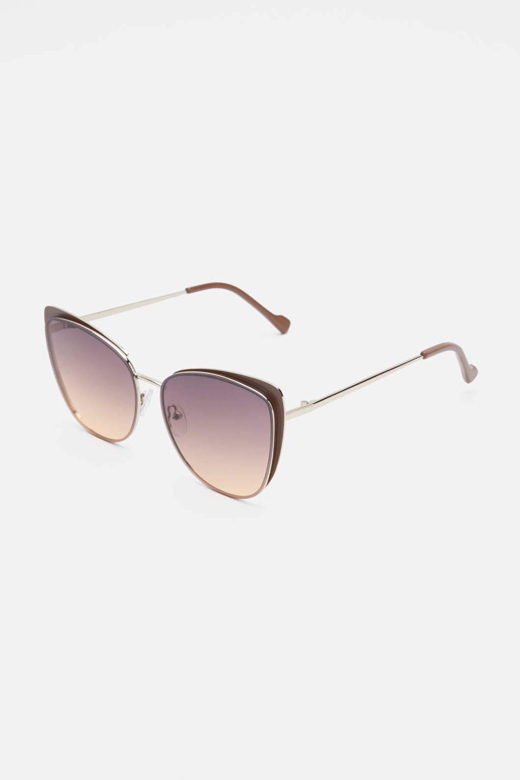 Princess Highway - Tan Angled Sunglasses - tan