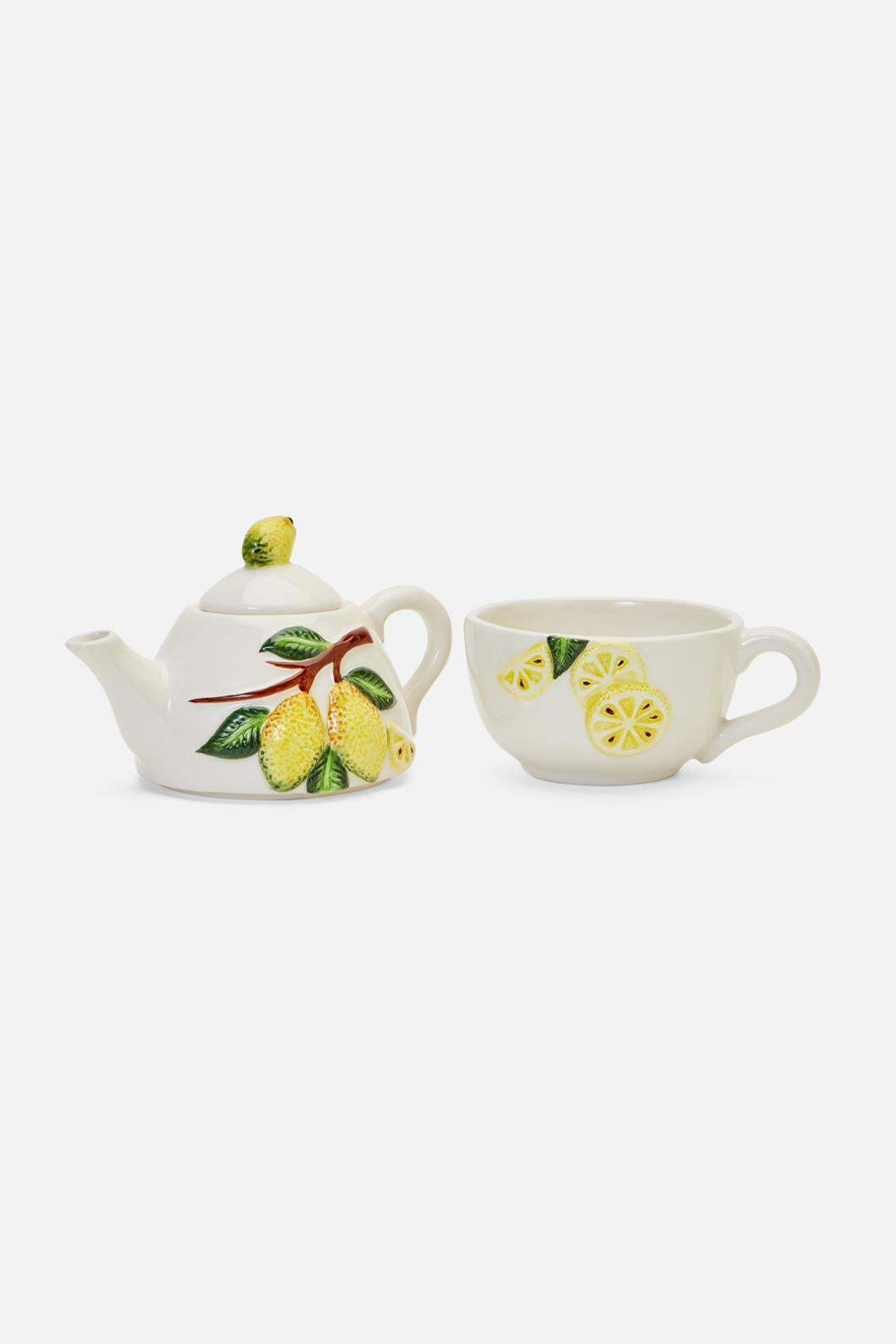 Princess Highway - Lemon Teapot - white