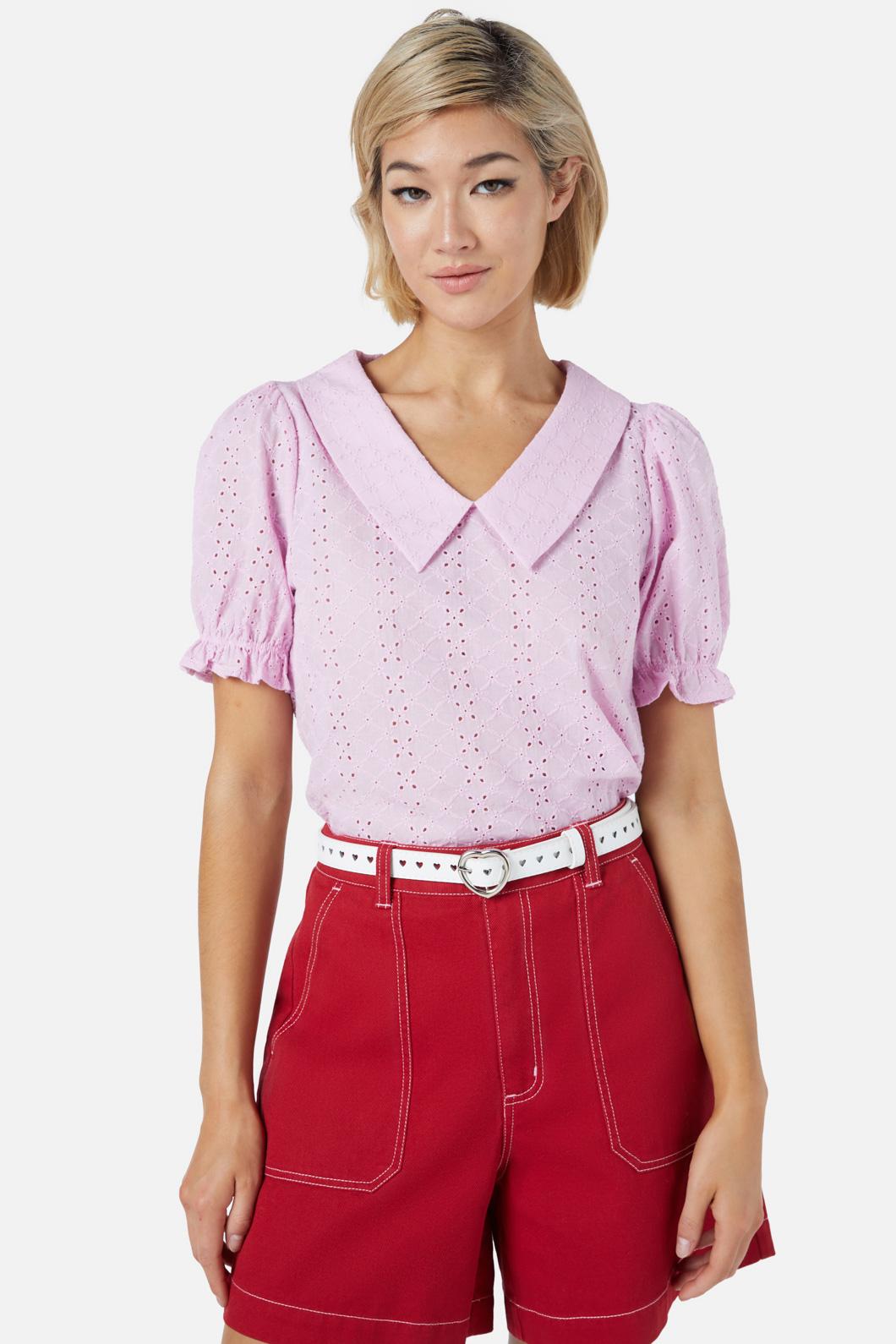 Princess Highway - White Hearts Belt - white