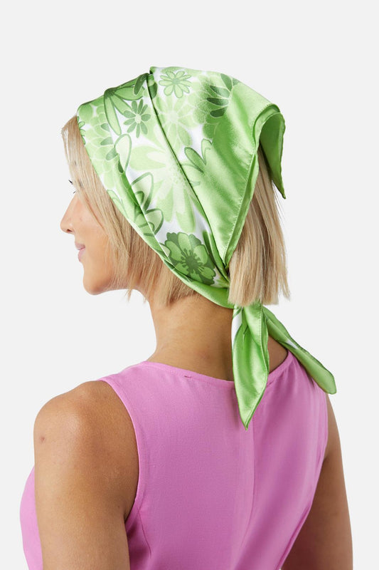 Princess Highway - Justine Satin Scarf - green