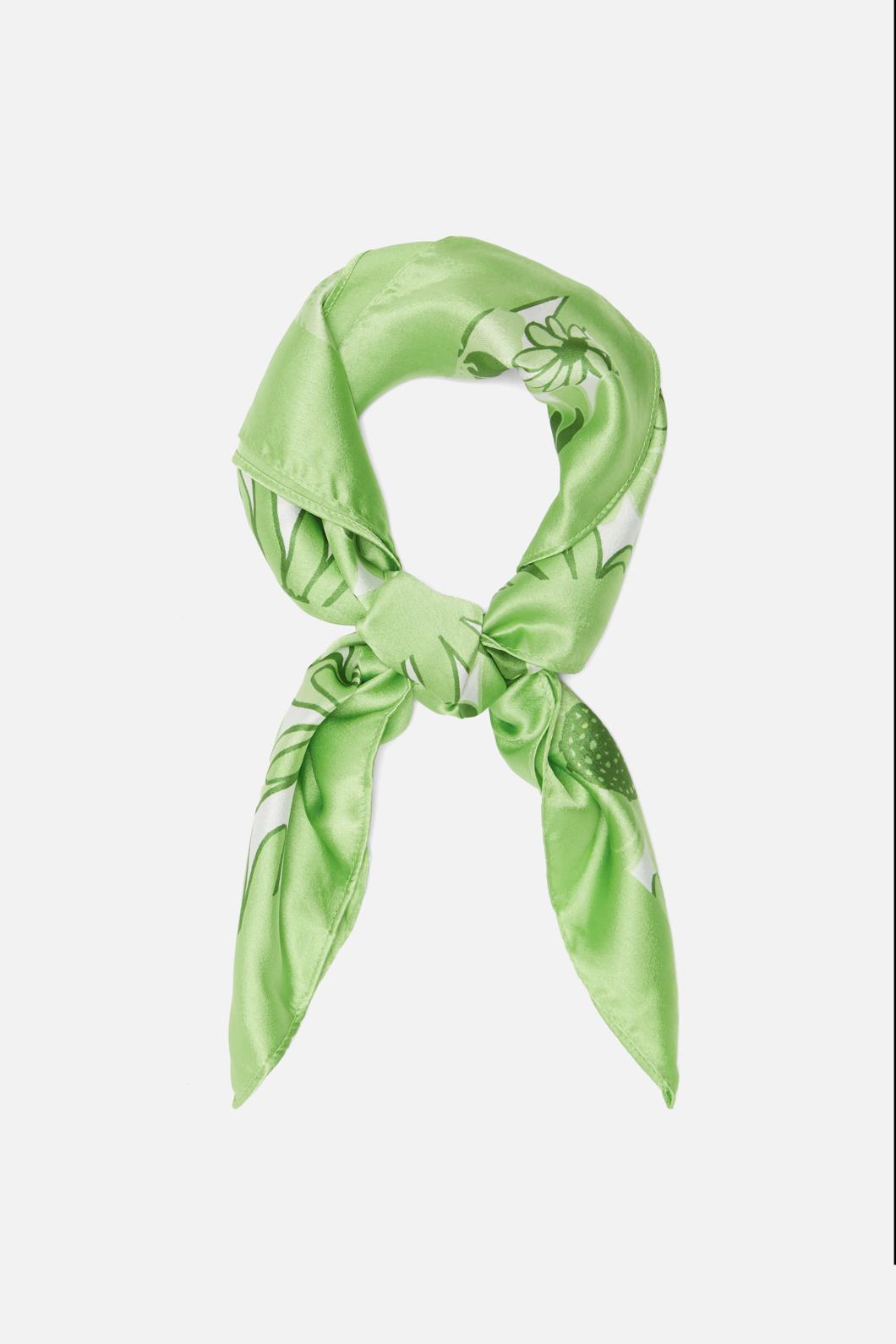 Princess Highway - Justine Satin Scarf - green