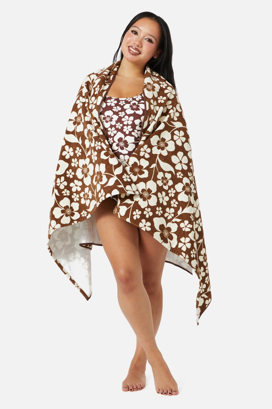 Princess Highway - Cecelia Beach Towel - chocolate