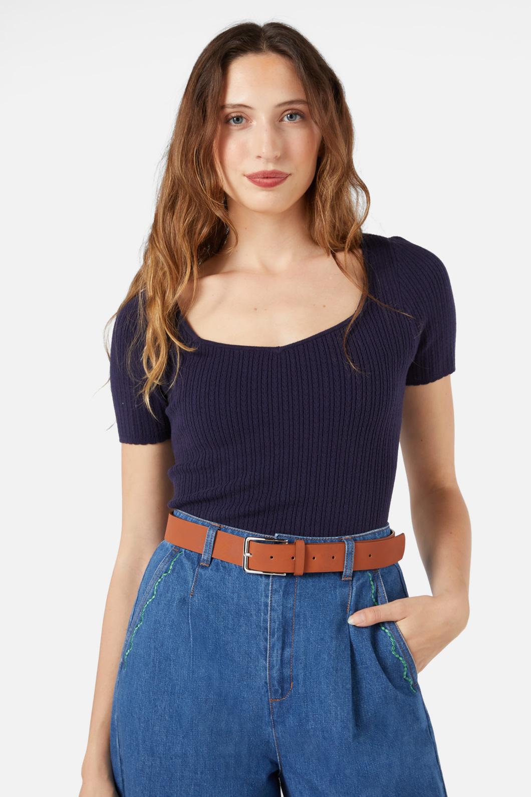 Princess Highway - Tan Faux Nubuck Belt - tan