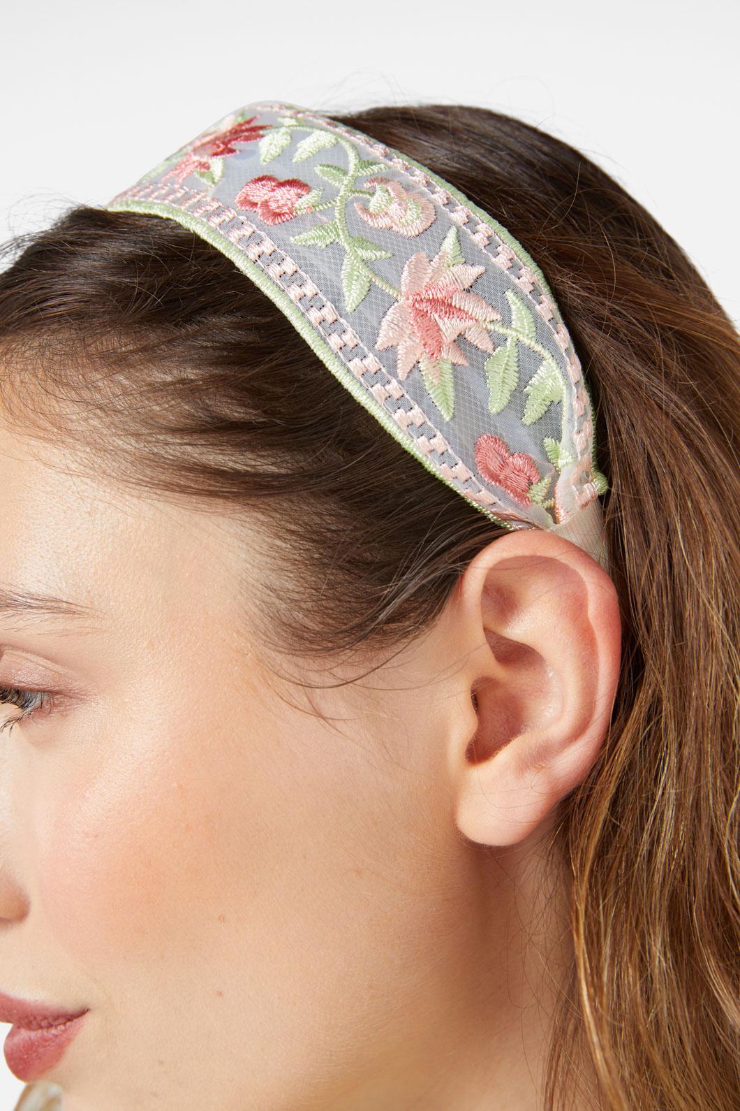 Princess Highway - Embroidered Headband - pink
