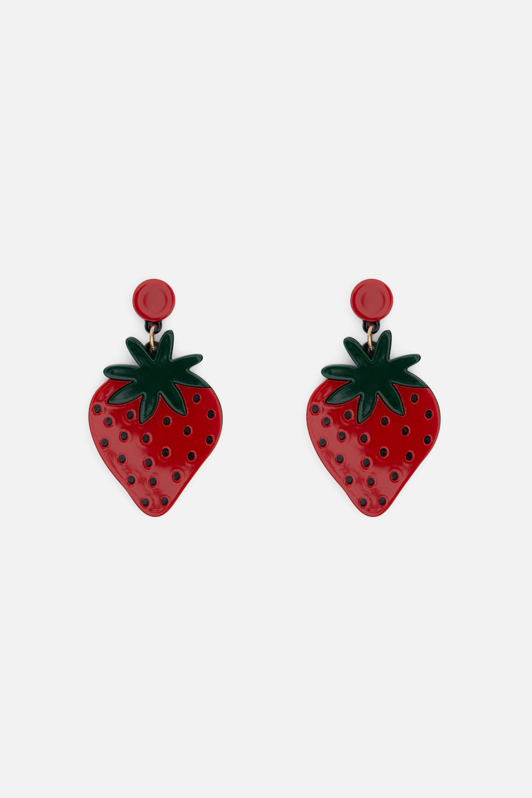 Princess Highway - Strawberry Earrings - red