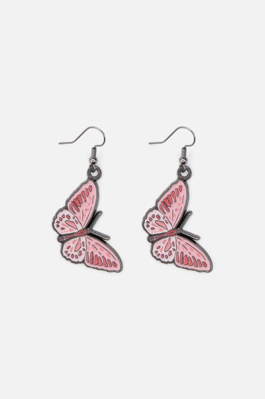 Princess Highway - Yvette Butterfly Earrings - pink