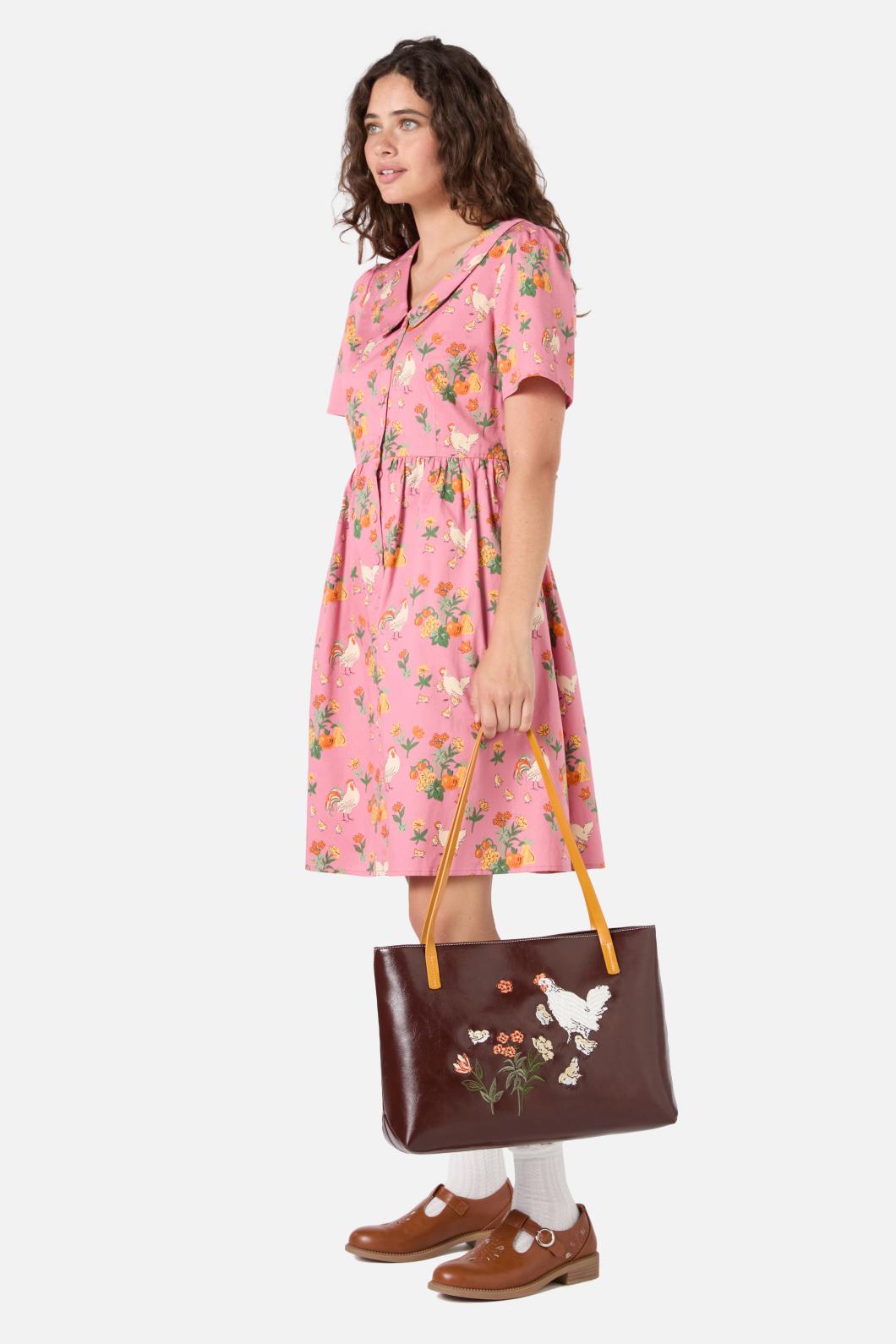 Princess Highway - Pretty Chicken Tote - chocolate