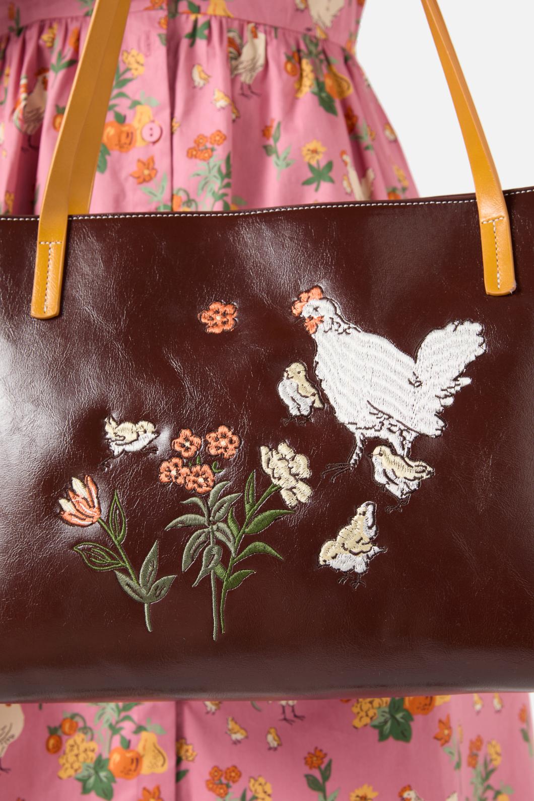 Princess Highway - Pretty Chicken Tote - chocolate