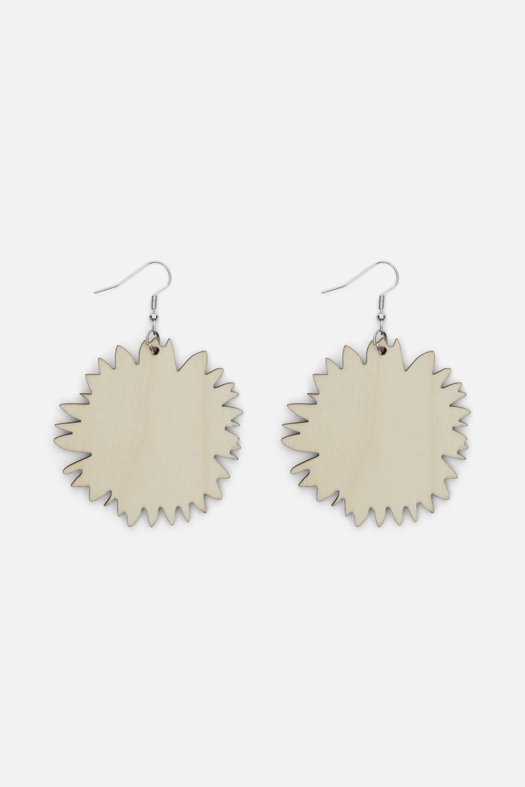 Princess Highway - Large Sunflower Earrings - yellow