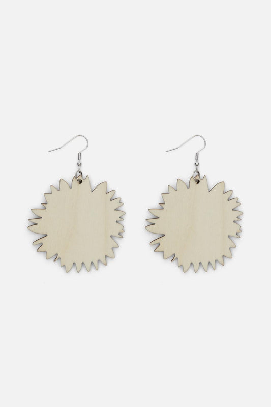 Princess Highway - Large Sunflower Earrings - yellow