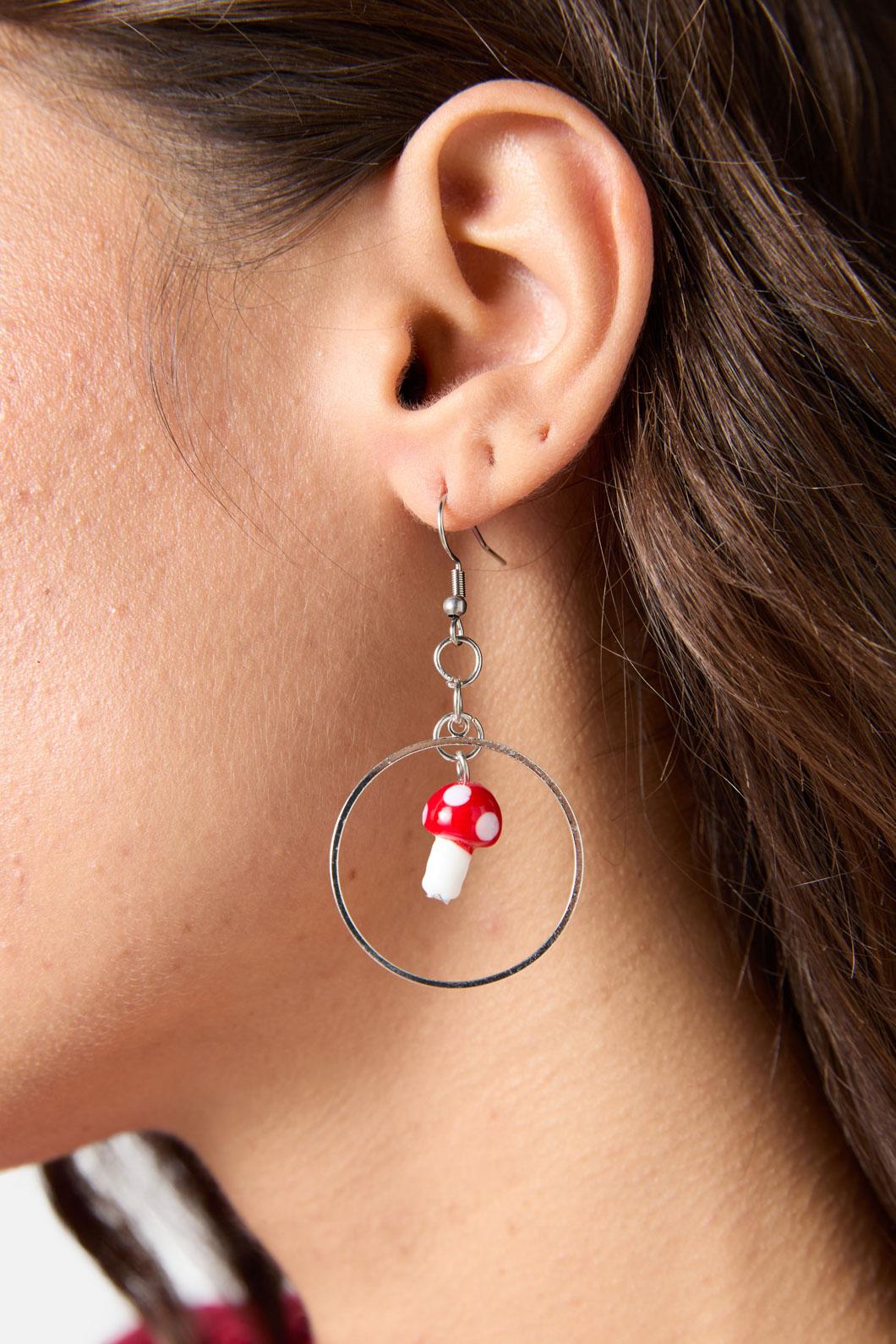 Princess Highway - Mushroom Charm Earrings - multi