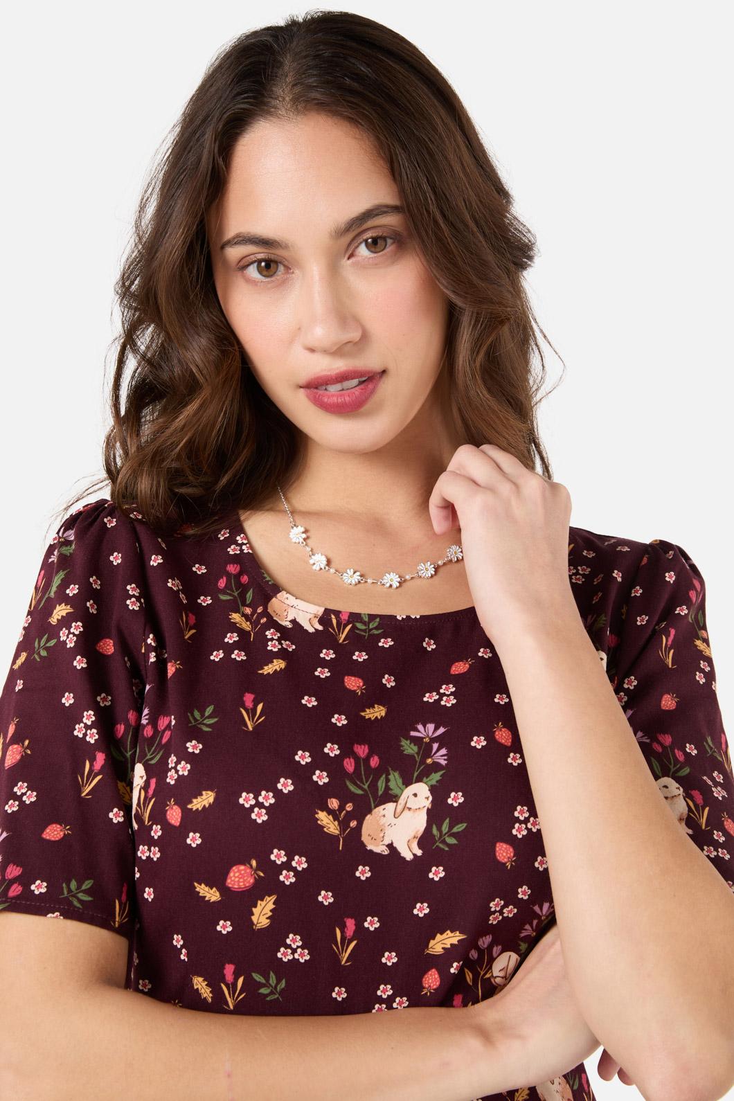 Princess Highway - Delicate Daisy Necklace - white