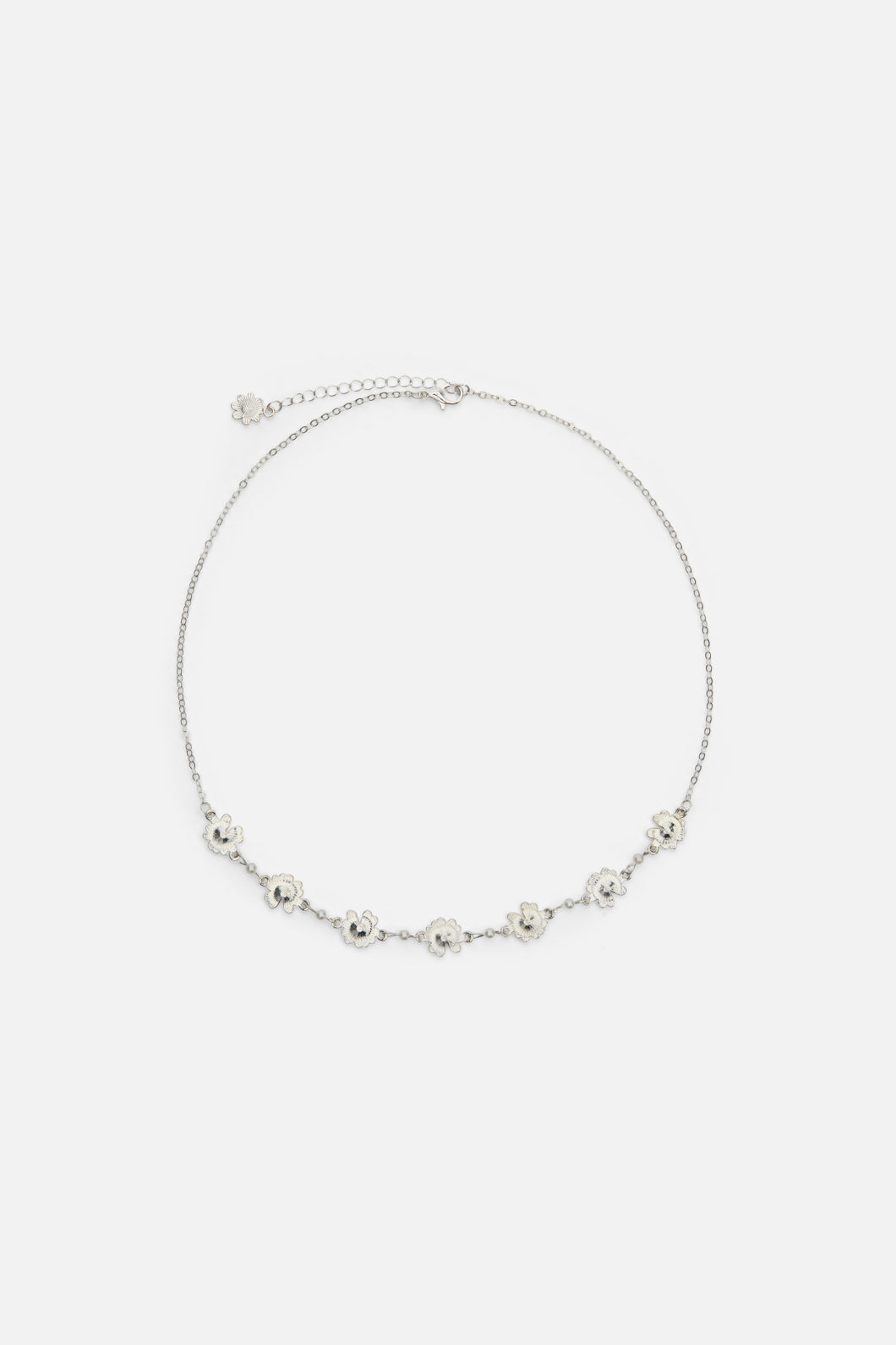 Princess Highway - Delicate Daisy Necklace - white