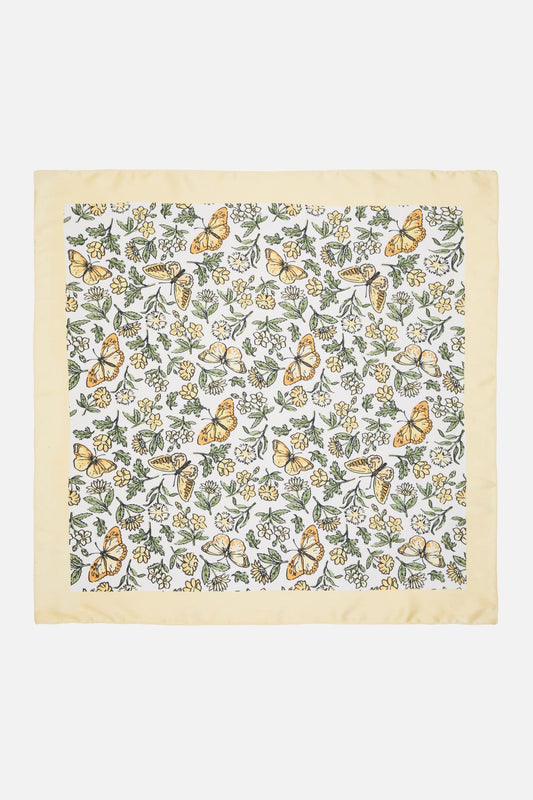 Princess Highway - Yvette Butterfly Satin Scarf - cream