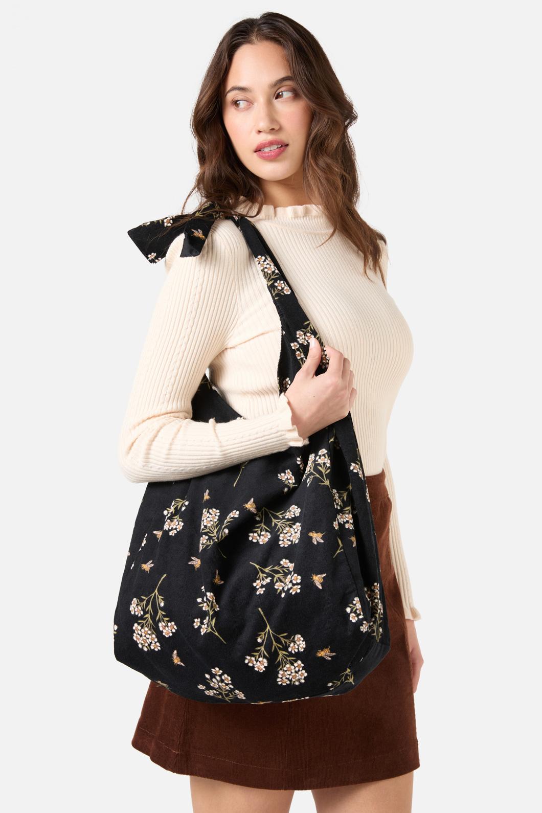 Princess Highway - Flora Bee Slouchy Bag - black