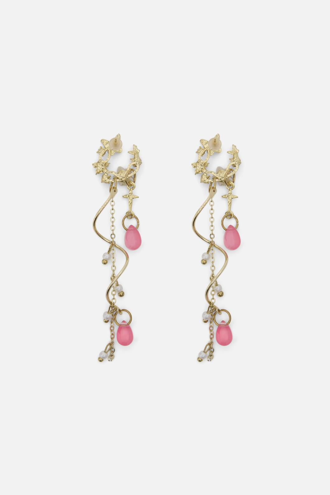 Princess Highway - Dainty Butterfly Earrings - pink