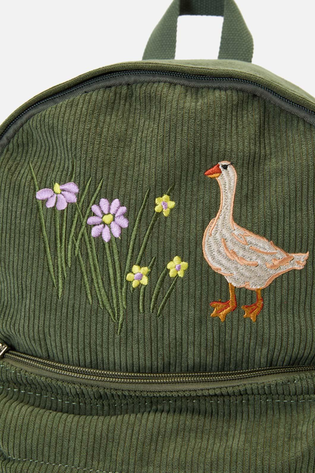 Princess Highway - Lucy Goosey Cord Backpack - green