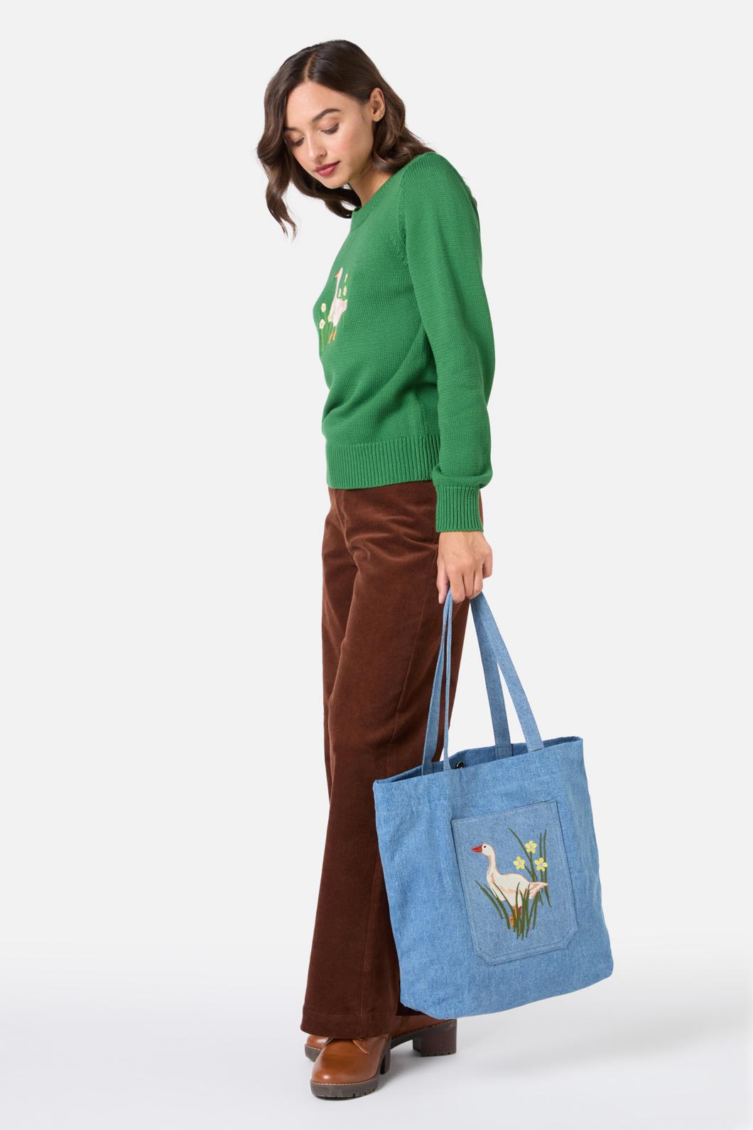 Princess Highway - Lucy Goosey Denim Tote - indigo