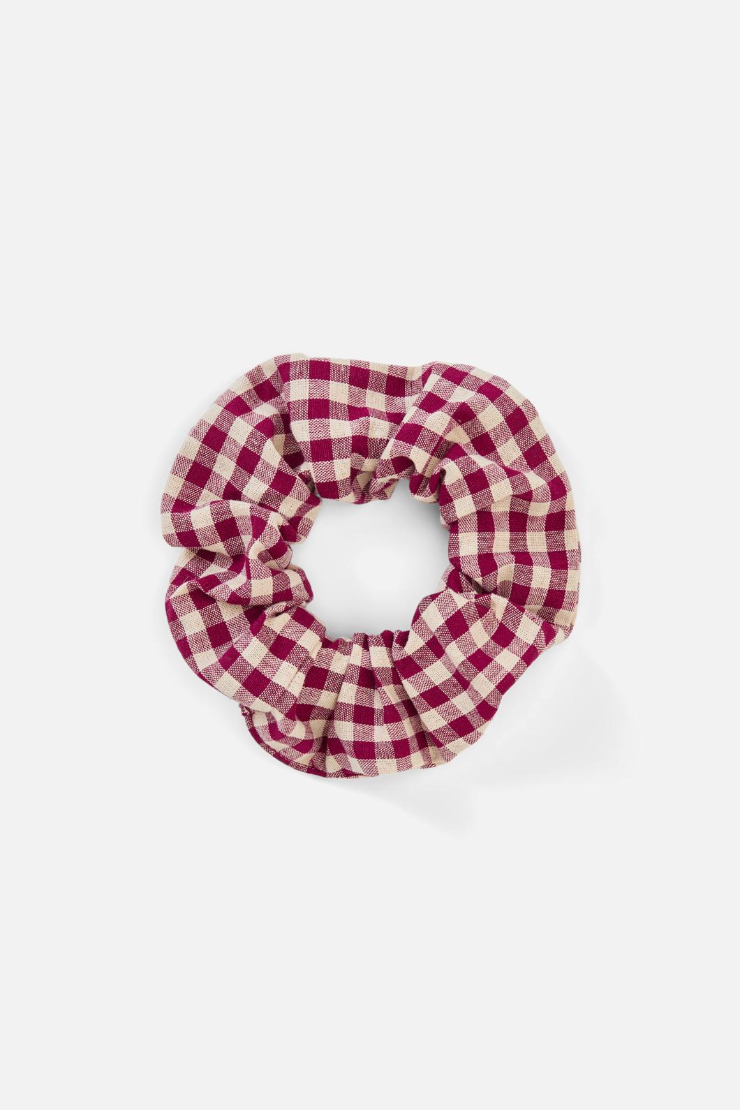Princess Highway - Berry Renae Check Scrunchie - berry