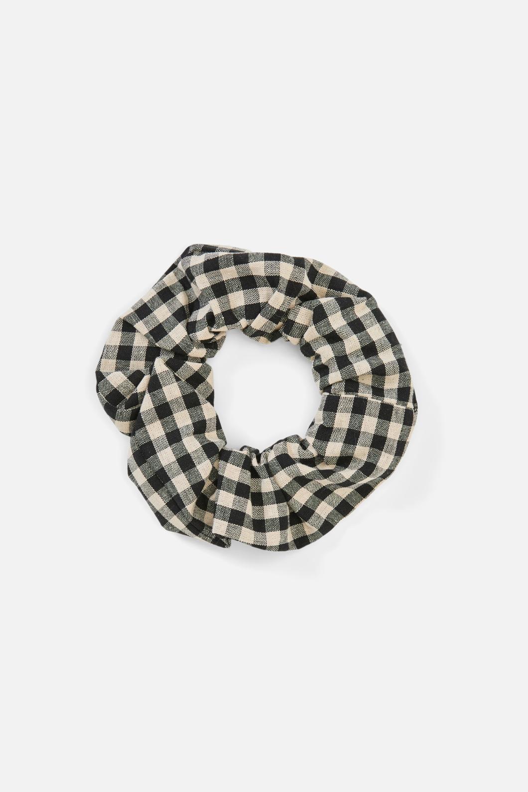 Princess Highway - Black Renae Check Scrunchie - black