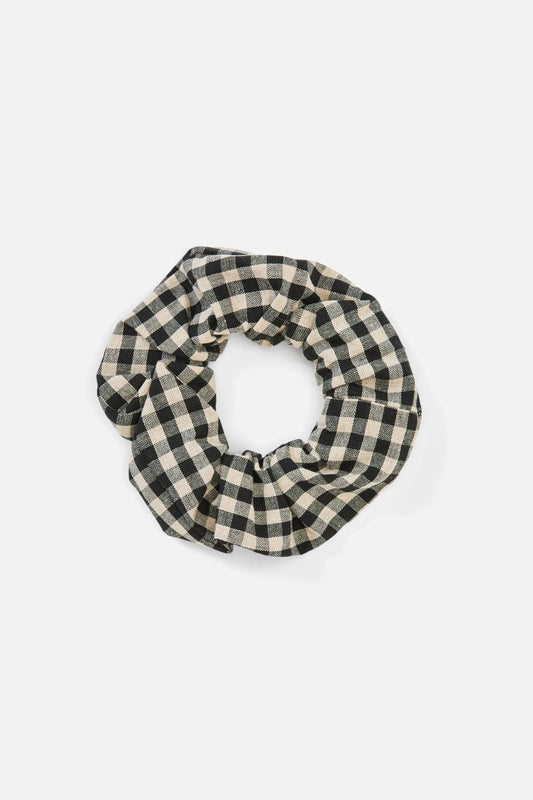 Princess Highway - Black Renae Check Scrunchie - black