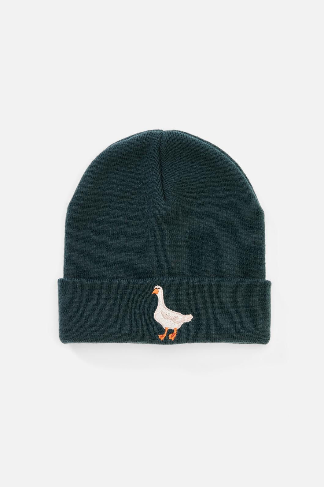 Princess Highway - Lucy Goosey Embroidered Beanie - midnight