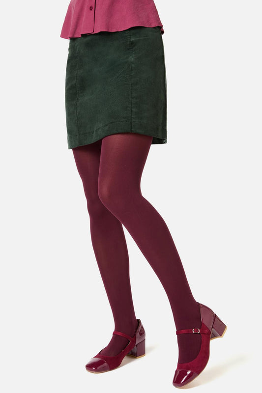Princess Highway - Plum Plain Tights - plum