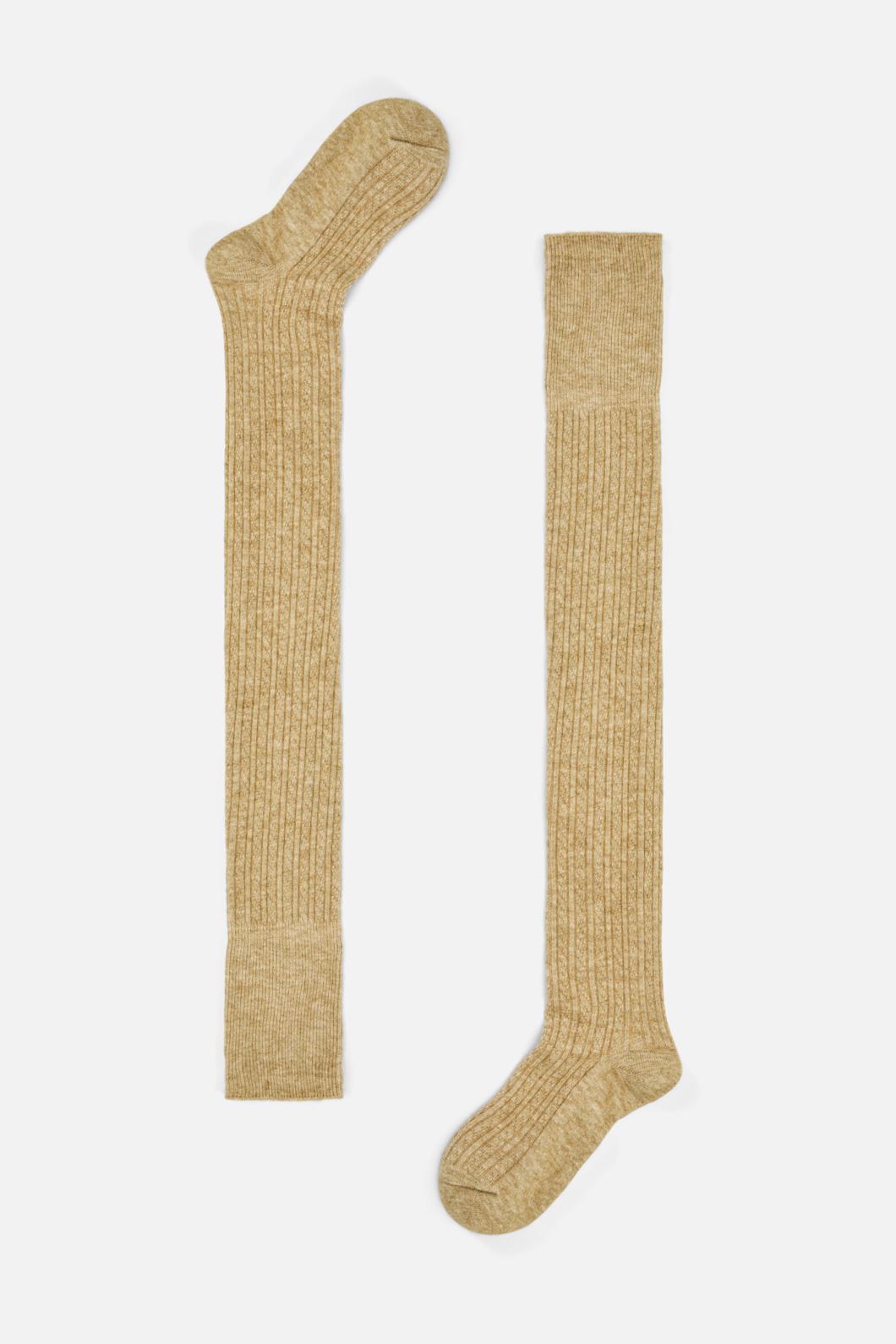 Princess Highway - Cream Over The Knee Socks - cream