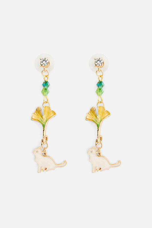 Princess Highway - Nature Cat Earrings - gold