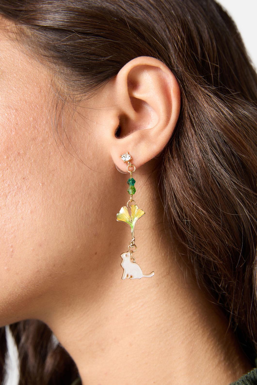 Princess Highway - Nature Cat Earrings - gold
