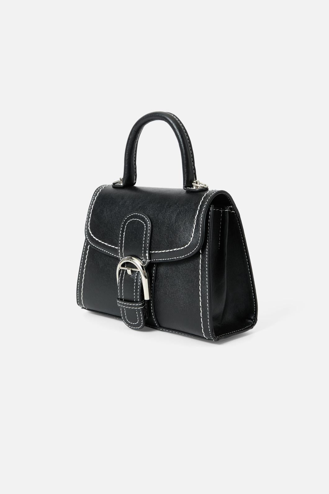 Princess Highway - Black Buckle Handbag - black