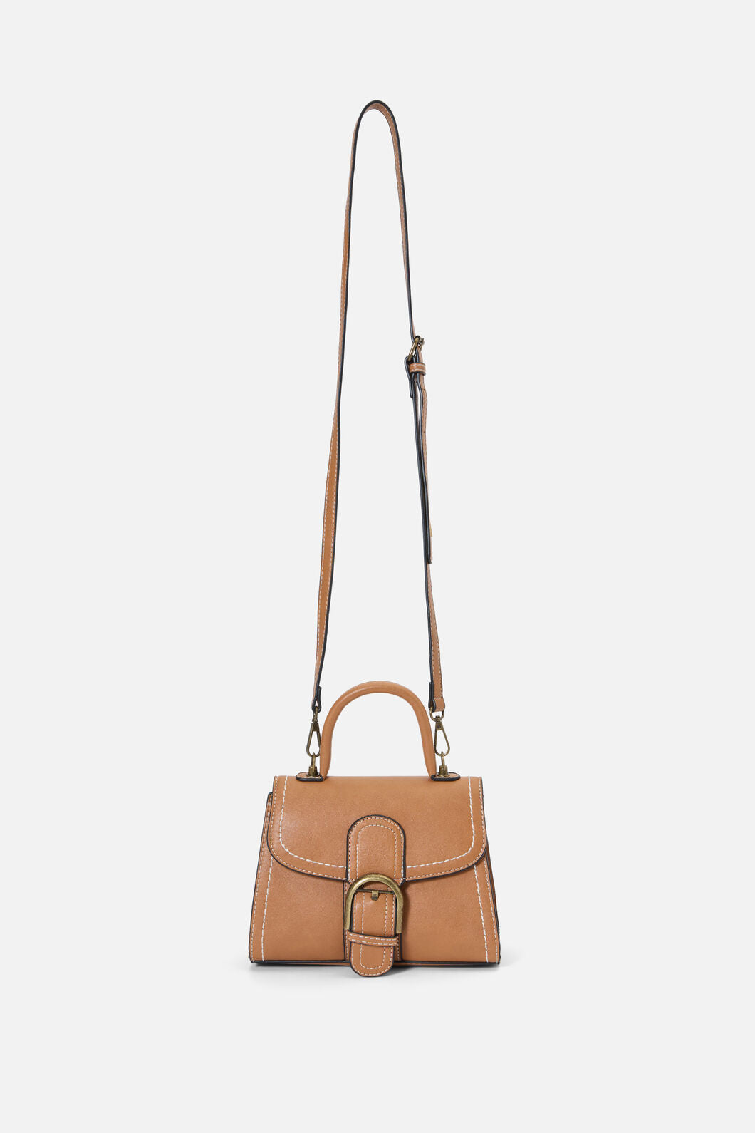 Princess Highway - Tan Buckle Handbag - tan