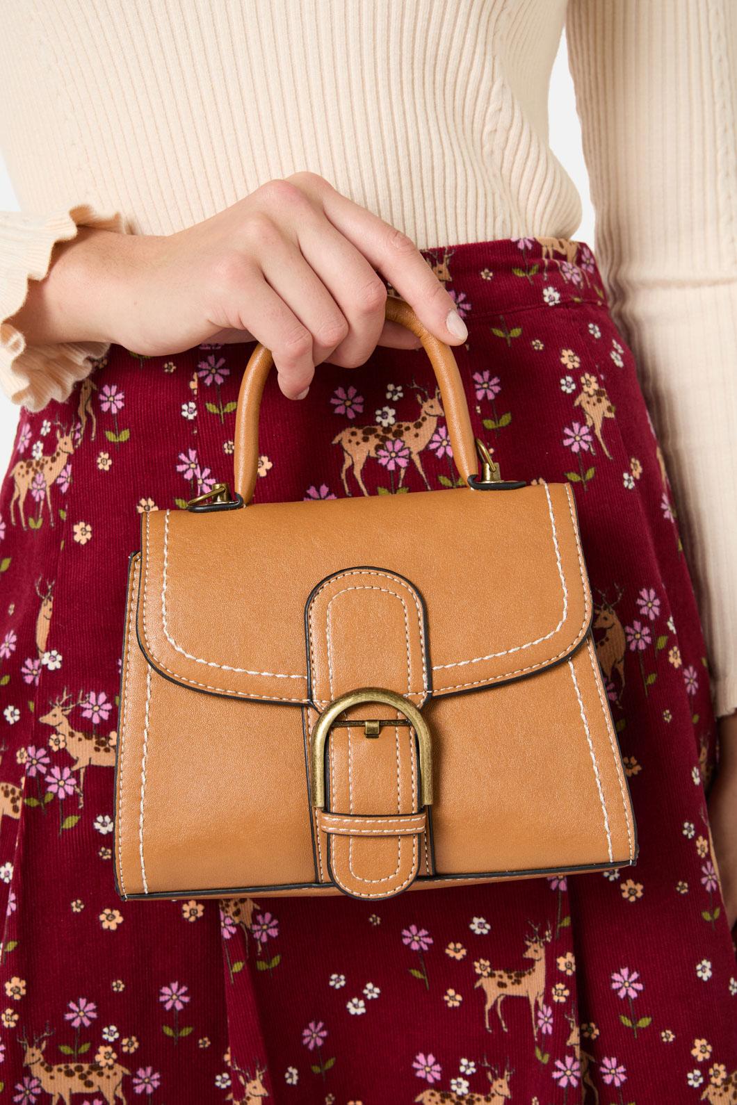 Princess Highway - Tan Buckle Handbag - tan