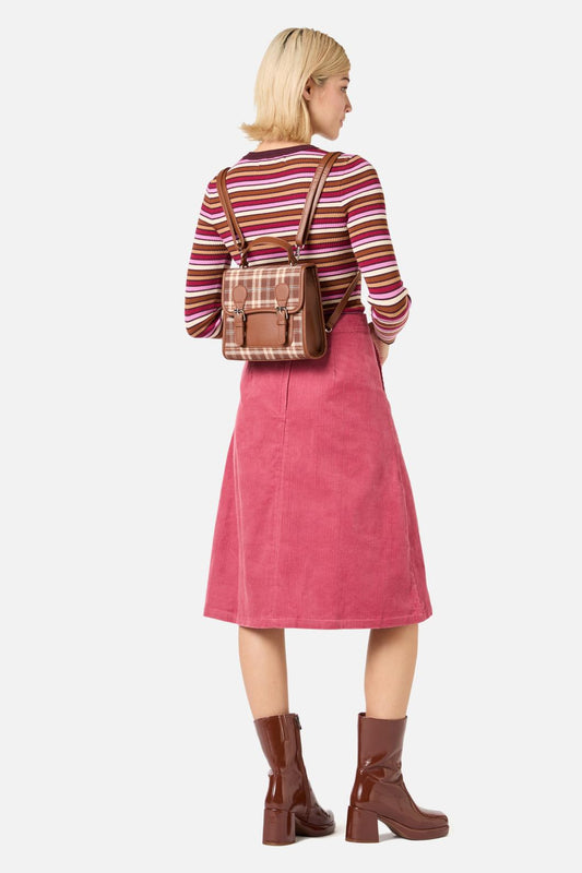 Princess Highway - Check 2 Way Backpack - chocolate