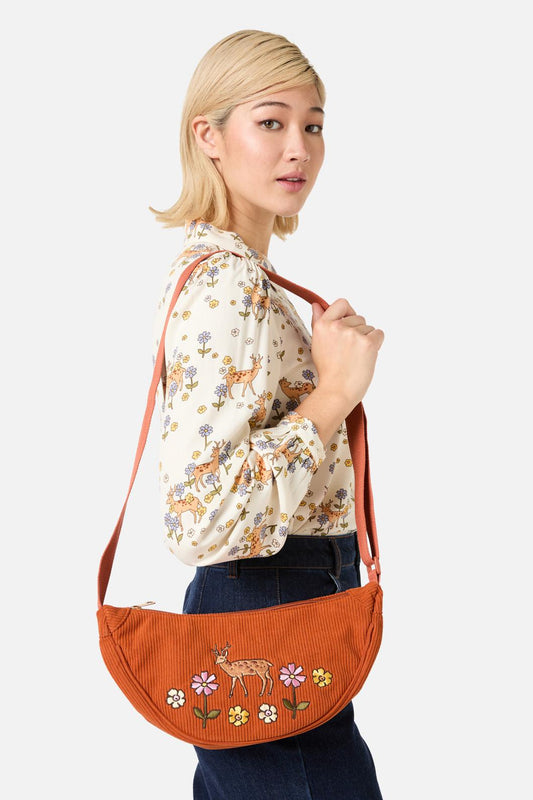 Princess Highway - Meadow Deer Cord Bag - rust