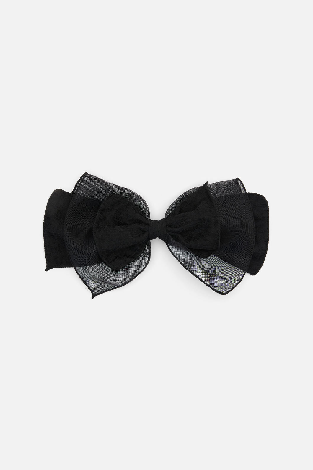 Princess Highway - Organza Texture Bow Clip - black