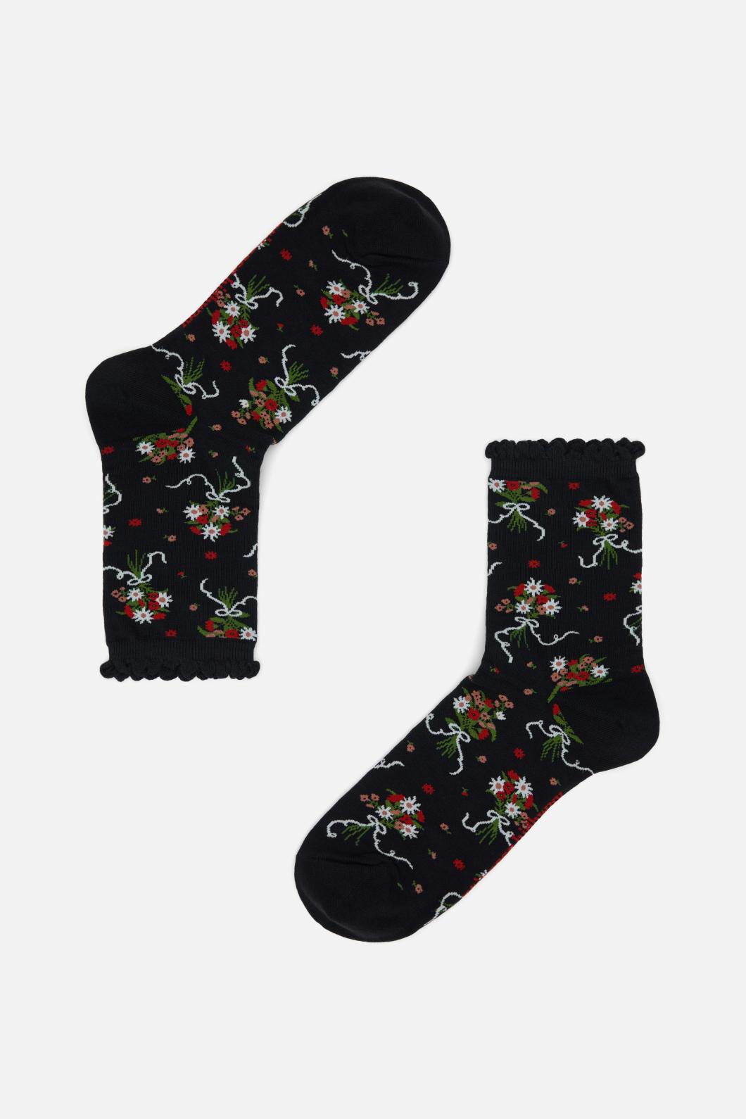 Princess Highway - Bow Socks - black