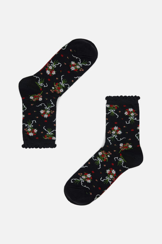 Princess Highway - Bow Socks - black