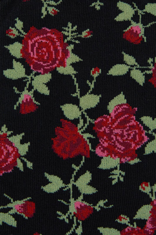 Princess Highway - Winter Roses Socks - black