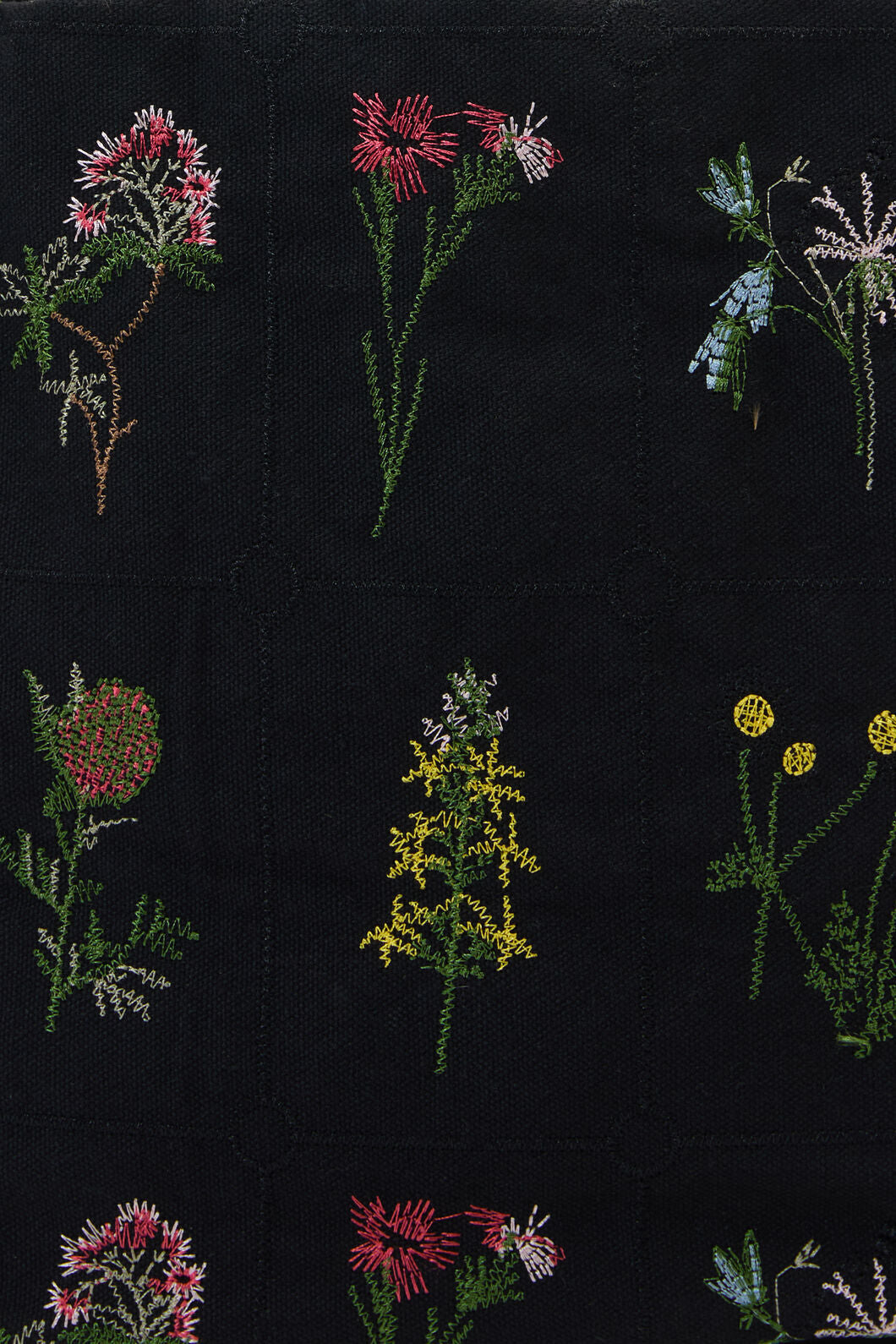 Princess Highway - Floral Embroidered Bag - indigo