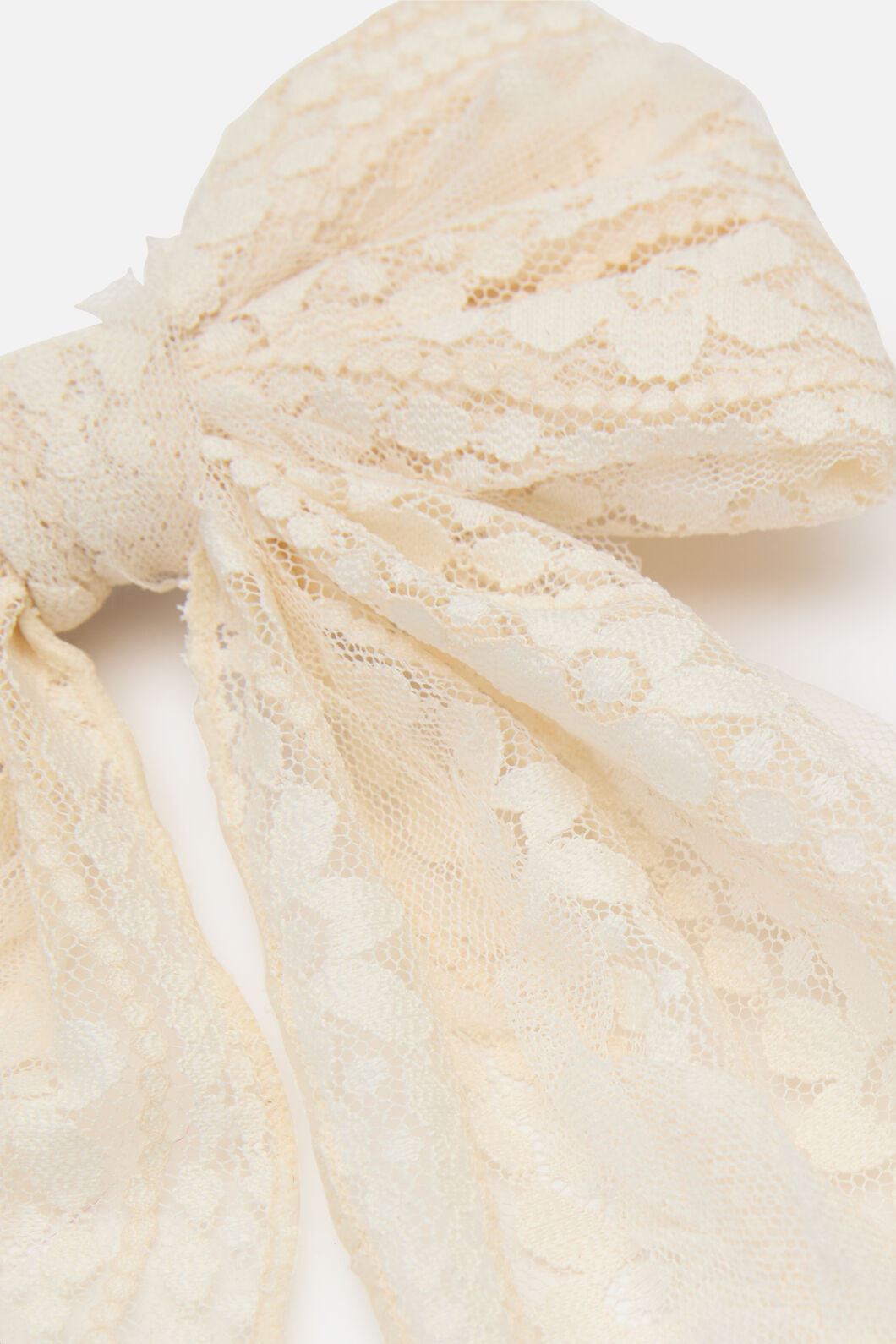 Princess Highway - Cream Lacey Bow Clip - cream