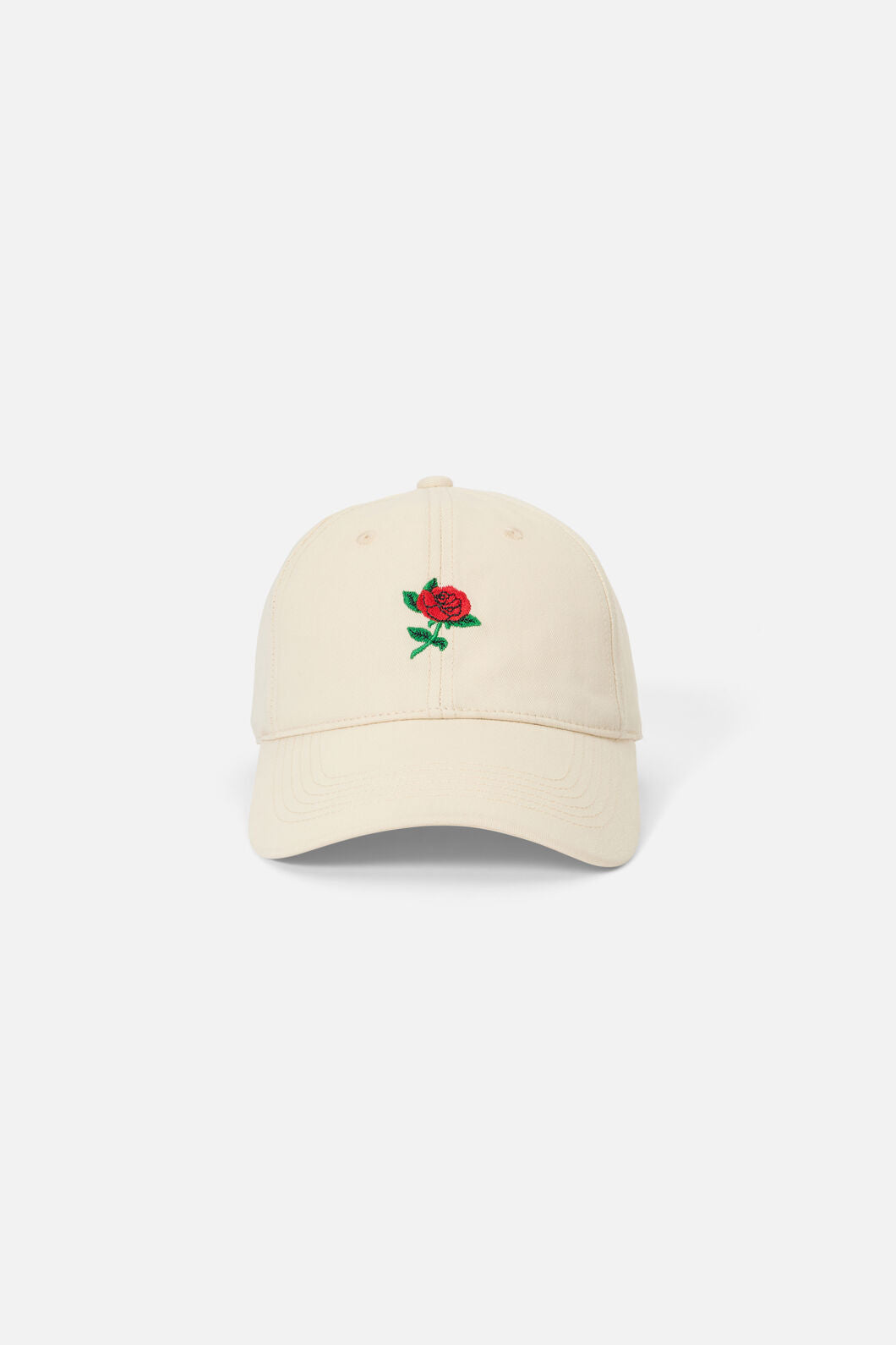 Princess Highway - Cream Rose Embroidered Cap - cream