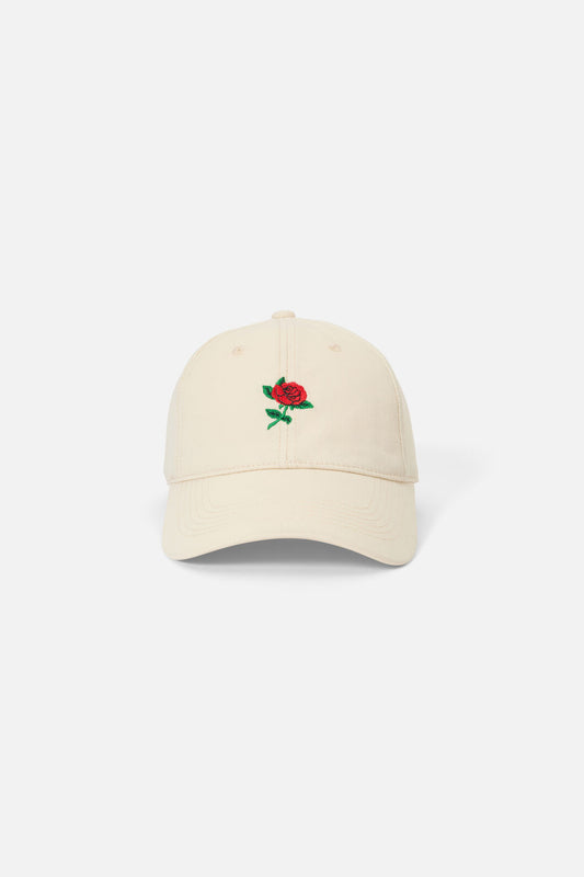 Princess Highway - Cream Rose Embroidered Cap - cream
