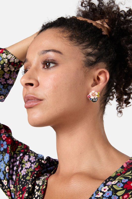 Princess Highway - Gem & Flower Studs - multi
