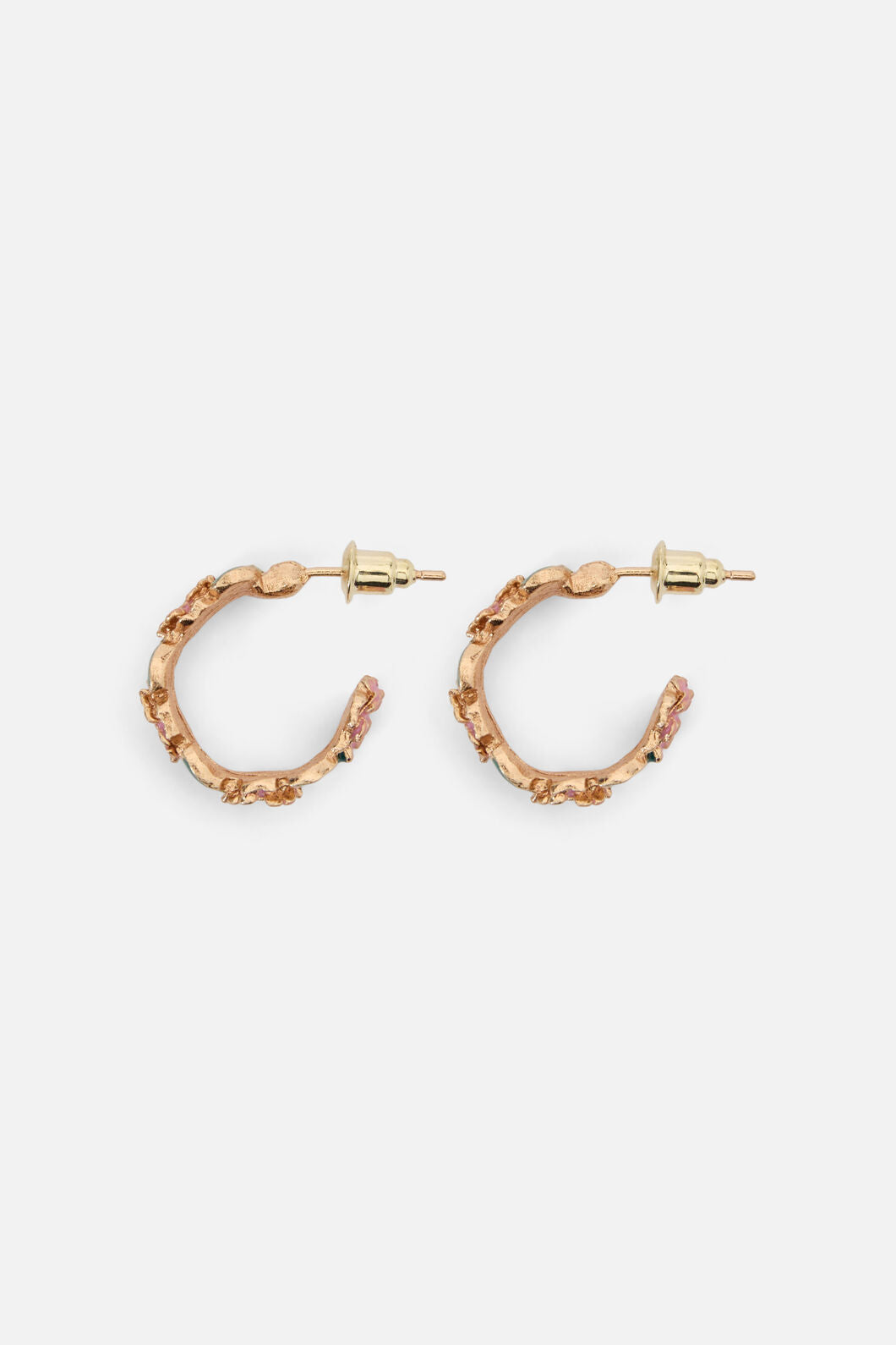 Princess Highway - Pretty Floral Hoop Earrings - multi