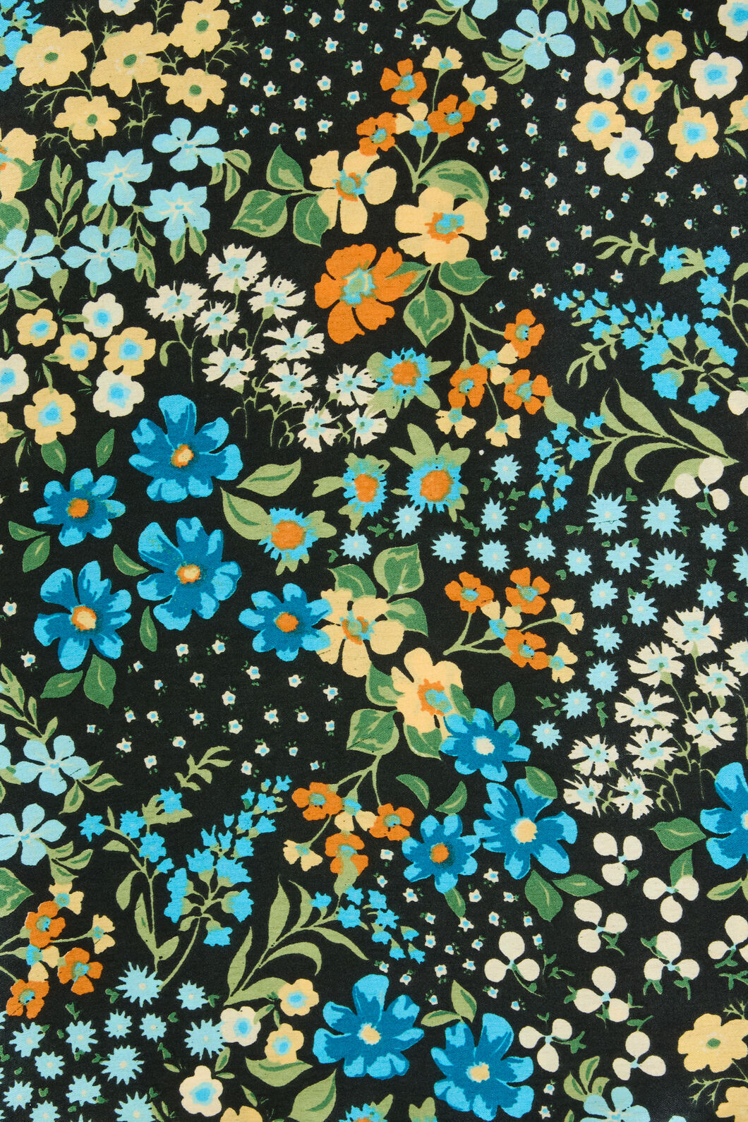 Princess Highway - Ada 90S Floral Satin Scarf - green