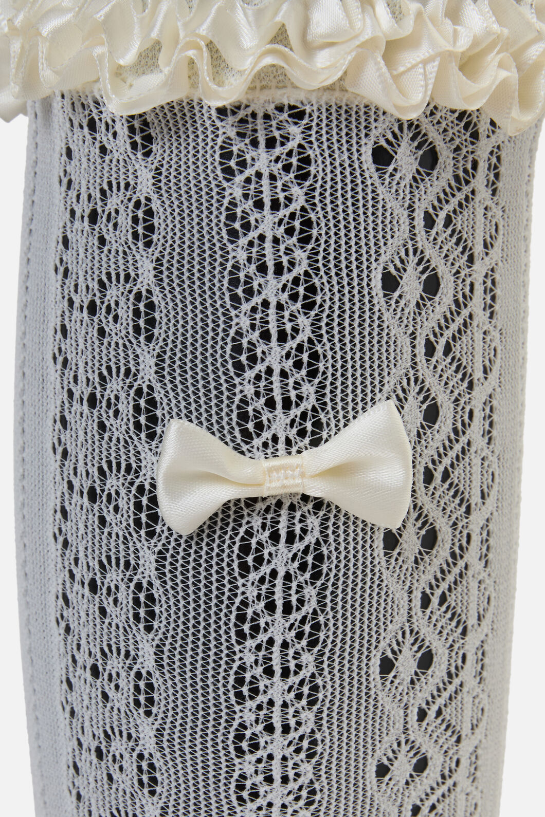 Princess Highway - Cream Knee High Lacey Socks - cream